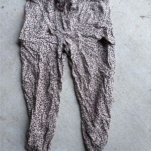 Aerie Leopard Print Joggers